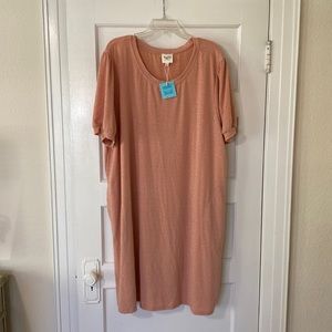 Peach Animal Print Dress